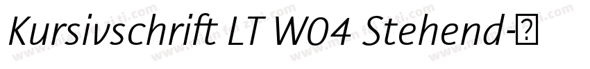 Kursivschrift LT W04 Stehend字体转换